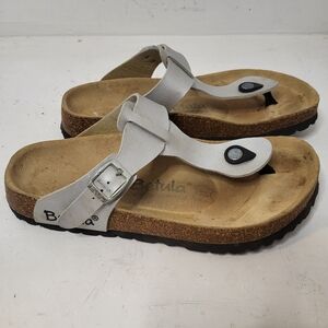Birkenstock Women's White Betula Gizeh Gladiator Thong Sandals Size 38